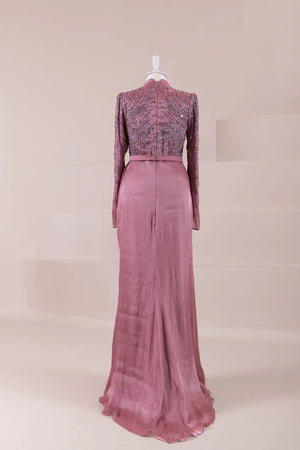 Ahenk Tesettür Abiye - FioraofDress - tesettur - abiye - Berry - 38 - hijab - evening - dress