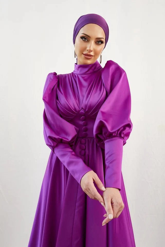 Alara Fuşya Tesettür Abiye - FioraofDress - tesettur - abiye - 44 - FUŞYA - hijab - evening - dress