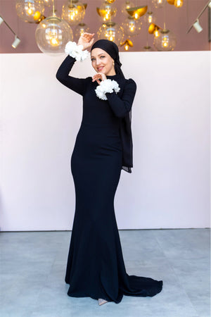 Allegra Tesettür Abiye - FioraofDress - tesettur - abiye - 44 - Siyahh - hijab - evening - dress