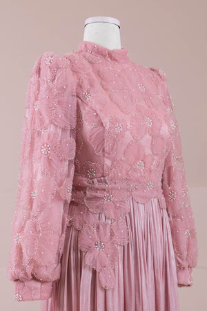 Alora Tesettür Abiye - FioraofDress - tesettur - abiye - PEMBE - 38 - hijab - evening - dress