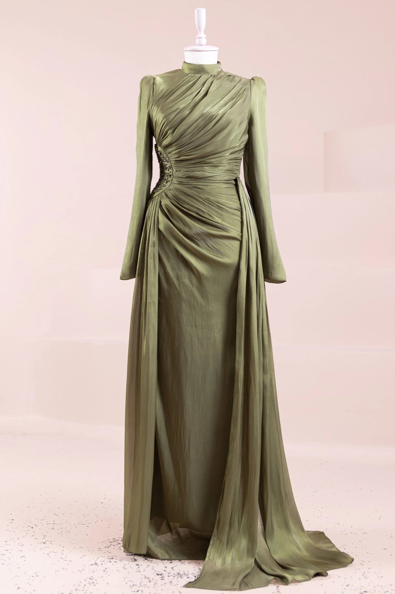 Amaris Tesettür Abiye - FioraofDress - tesettur - abiye - Çimen yeşili - 38 - hijab - evening - dress