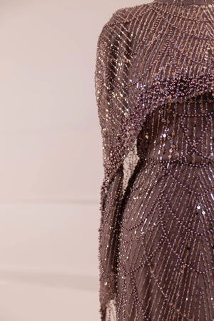 Arde Tesettür Abiye - FioraofDress - tesettur - abiye - Mocha - 38 - hijab - evening - dress