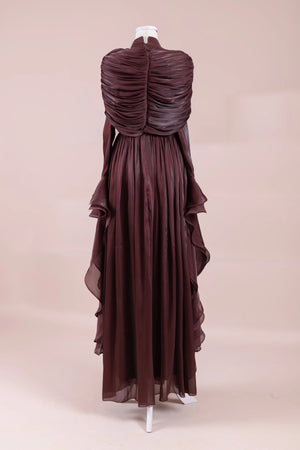 Aréa Tesettür Abiye - FioraofDress - tesettur - abiye - bery burgundy - 38 - hijab - evening - dress