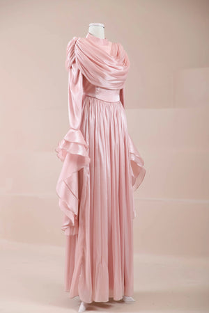 Arvia Tesettür Abiye - FioraofDress - tesettur - abiye - Pudra - 36 - hijab - evening - dress