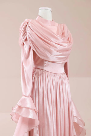 Arvia Tesettür Abiye - FioraofDress - tesettur - abiye - Pudra - 36 - hijab - evening - dress