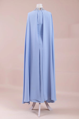 Asera Tesettür Abiye - FioraofDress - tesettur - abiye - BEBE MAVİSİ - 38 - hijab - evening - dress