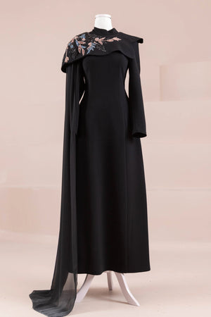 Asilta Tesettür Abiye - FioraofDress - tesettur - abiye - Siyahh - 38 - hijab - evening - dress