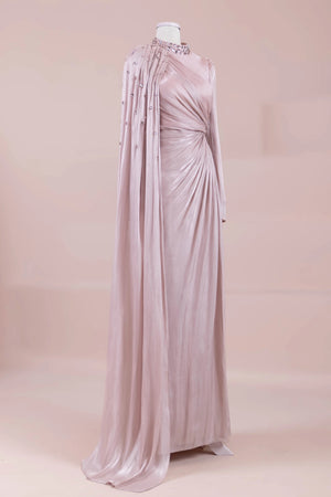 Aven Tesettür Abiye - FioraofDress - tesettur - abiye - Pudra - 38 - hijab - evening - dress