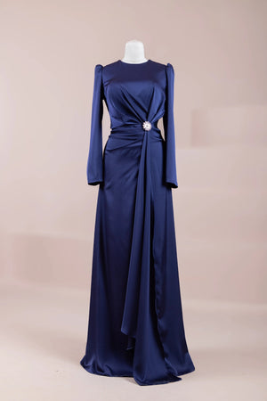 Ayza Tesettür Abiye - FioraofDress - tesettur - abiye - lacivert - 38 - hijab - evening - dress