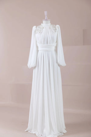 Azure Tesettür Abiye - FioraofDress - tesettur - abiye - Beyaz - 36 - hijab - evening - dress