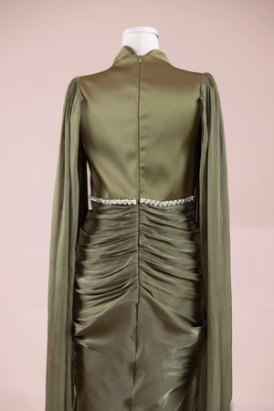 Belin Tesettür Abiye - FioraofDress - tesettur - abiye - Çimen yeşili - 36 - hijab - evening - dress