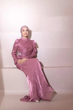 Camellia Tesettür Abiye - FioraofDress - tesettur - abiye - Berry - 38 - hijab - evening - dress