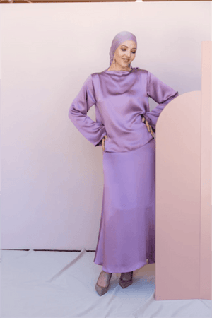 Candida Tesettür Takım - FioraofDress - tesettur - abiye - 44 - LİLAA - hijab - evening - dress