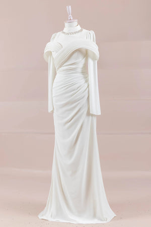 Charm Tesettür Abiye - FioraofDress - tesettur - abiye - Beyaz - 36 - hijab - evening - dress