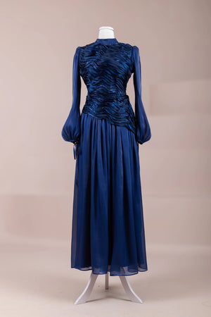 Dalia Tesettür Abiye - FioraofDress - tesettur - abiye - LACİVERT - 38 - hijab - evening - dress