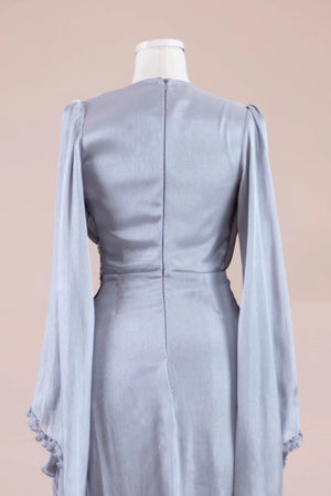 Dera Tesettür Abiye - FioraofDress - tesettur - abiye - GRİ - 38 - hijab - evening - dress