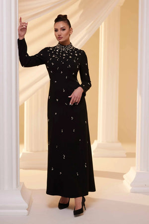 Diora Tesettür Abiye - FioraofDress - tesettur - abiye - Siyahh - 38 - hijab - evening - dress