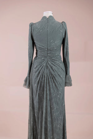 Dorey Tesettür Abiye - FioraofDress - tesettur - abiye - haki - 38 - hijab - evening - dress