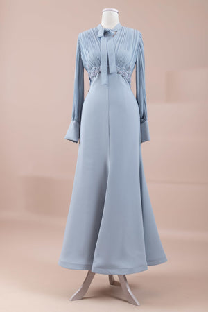 Elegance Tesettür Abiye - FioraofDress - tesettur - abiye - Mavi - 36 - hijab - evening - dress