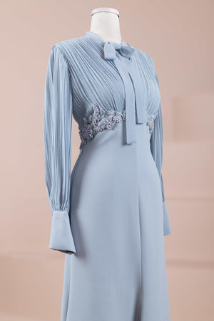 Elegance Tesettür Abiye - FioraofDress - tesettur - abiye - Mavi - 36 - hijab - evening - dress