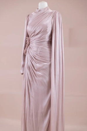 Elisa Tesettür Abiye - FioraofDress - tesettur - abiye - Pembe - 38 - hijab - evening - dress