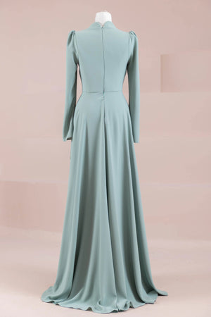 Elise Tesettür Abiye - FioraofDress - tesettur - abiye - mint - 38 - hijab - evening - dress