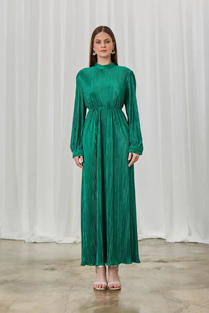 Elvis Abiye - FioraofDress - tesettur - abiye - 42 - Yağı Yeşil - hijab - evening - dress