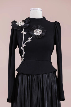 Elya Tesettür Abiye - FioraofDress - tesettur - abiye - Siyahh - 38 - hijab - evening - dress