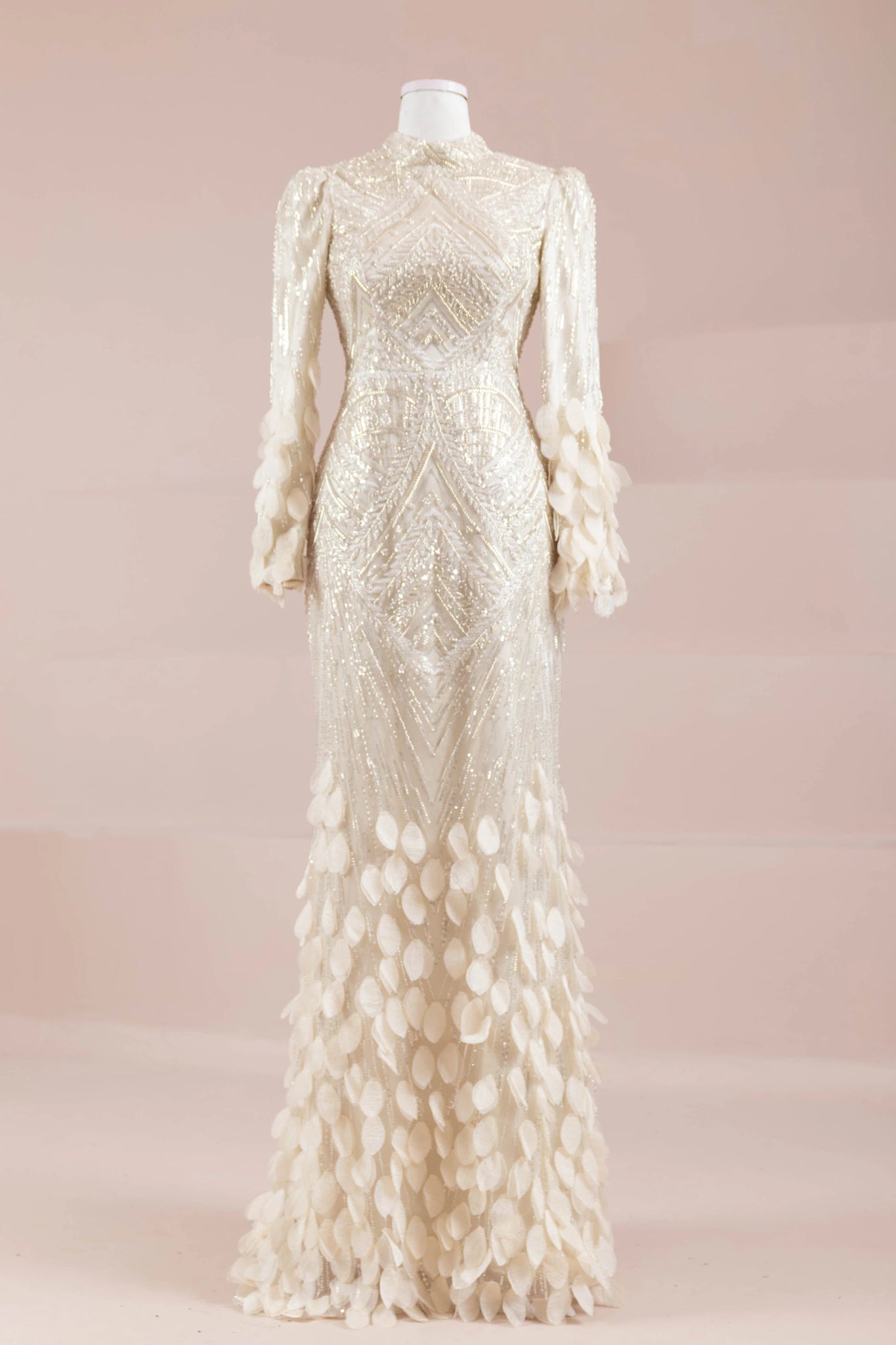 Elyse Tesettür Abiye - FioraofDress - tesettur - abiye - krem - 38 - hijab - evening - dress