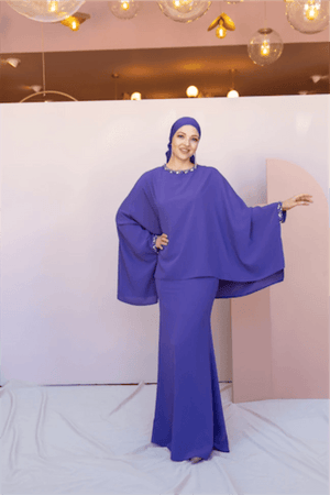 Eveline Tesettür Abiye - FioraofDress - tesettur - abiye - 44 - LİLAA - hijab - evening - dress