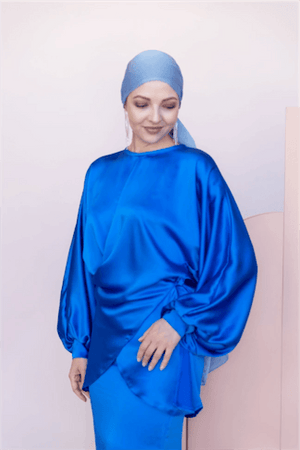 Felicita Tesettür Abiye - FioraofDress - tesettur - abiye - 44 - Mavii - hijab - evening - dress