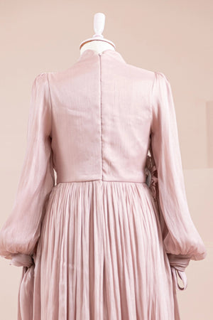 Flora Tesettür Abiye - FioraofDress - tesettur - abiye - Pudra - 38 - hijab - evening - dress