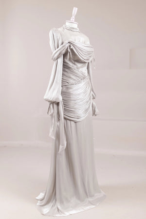 Galadriel Tesettür Abiye - FioraofDress - tesettur - abiye - Taş - 38 - hijab - evening - dress