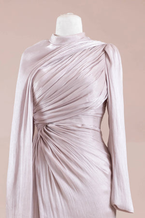 Glory Sade Tesettür Abiye - FioraofDress - tesettur - abiye - BEJ - 38 - hijab - evening - dress