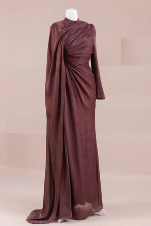 Glory Sade Tesettür Abiye - FioraofDress - tesettur - abiye - bery burgundy - 38 - hijab - evening - dress