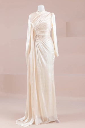 Glory Sade Tesettür Abiye - FioraofDress - tesettur - abiye - Ekru - 38 - hijab - evening - dress