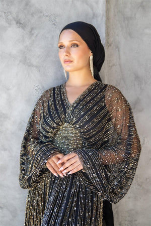 Handmade Embroidered AH1008 - FioraofDress - tesettur - abiye - 48 - hijab - evening - dress