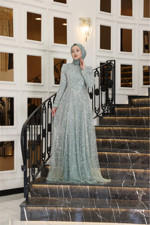 Işıltı Tesettür Abiye - FioraofDress - tesettur - abiye - 38 - Çağla - hijab - evening - dress