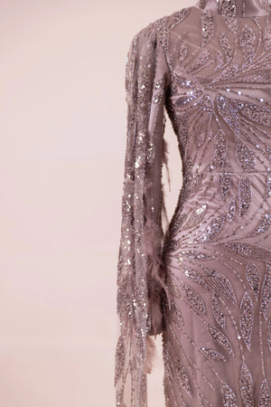 Kol Pelerin Tesettür Abiye - FioraofDress - tesettur - abiye - Bakır - 38 - hijab - evening - dress