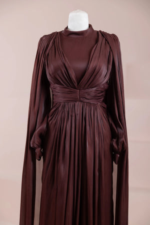 Lesley Tesettür Abiye - FioraofDress - tesettur - abiye - bery burgundy - 38 - hijab - evening - dress