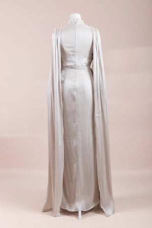 Lesley Tesettür Abiye - FioraofDress - tesettur - abiye - Taş Renk - 38 - hijab - evening - dress