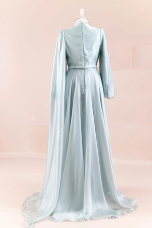 Liora Tesettür Abiye - FioraofDress - tesettur - abiye - mint - 38 - hijab - evening - dress