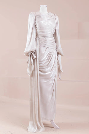 Lotus Tesettür Abiye - FioraofDress - tesettur - abiye - Taş Renk - 38 - hijab - evening - dress