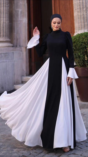 Manolya Tessettur Abiye - FioraofDress - tesettur - abiye - SİYAH - 36 - hijab - evening - dress