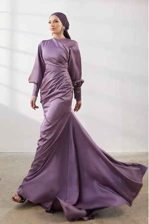 Minel Tesettür Abiye - FioraofDress - tesettur - abiye - 42 - LİLA - hijab - evening - dress