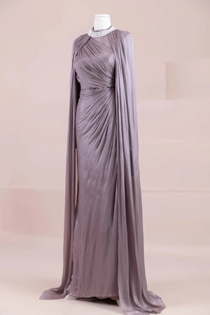 Nela Tesettür Abiye - FioraofDress - tesettur - abiye - VİZON - 38 - hijab - evening - dress