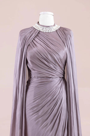 Nela Tesettür Abiye - FioraofDress - tesettur - abiye - VİZON - 38 - hijab - evening - dress