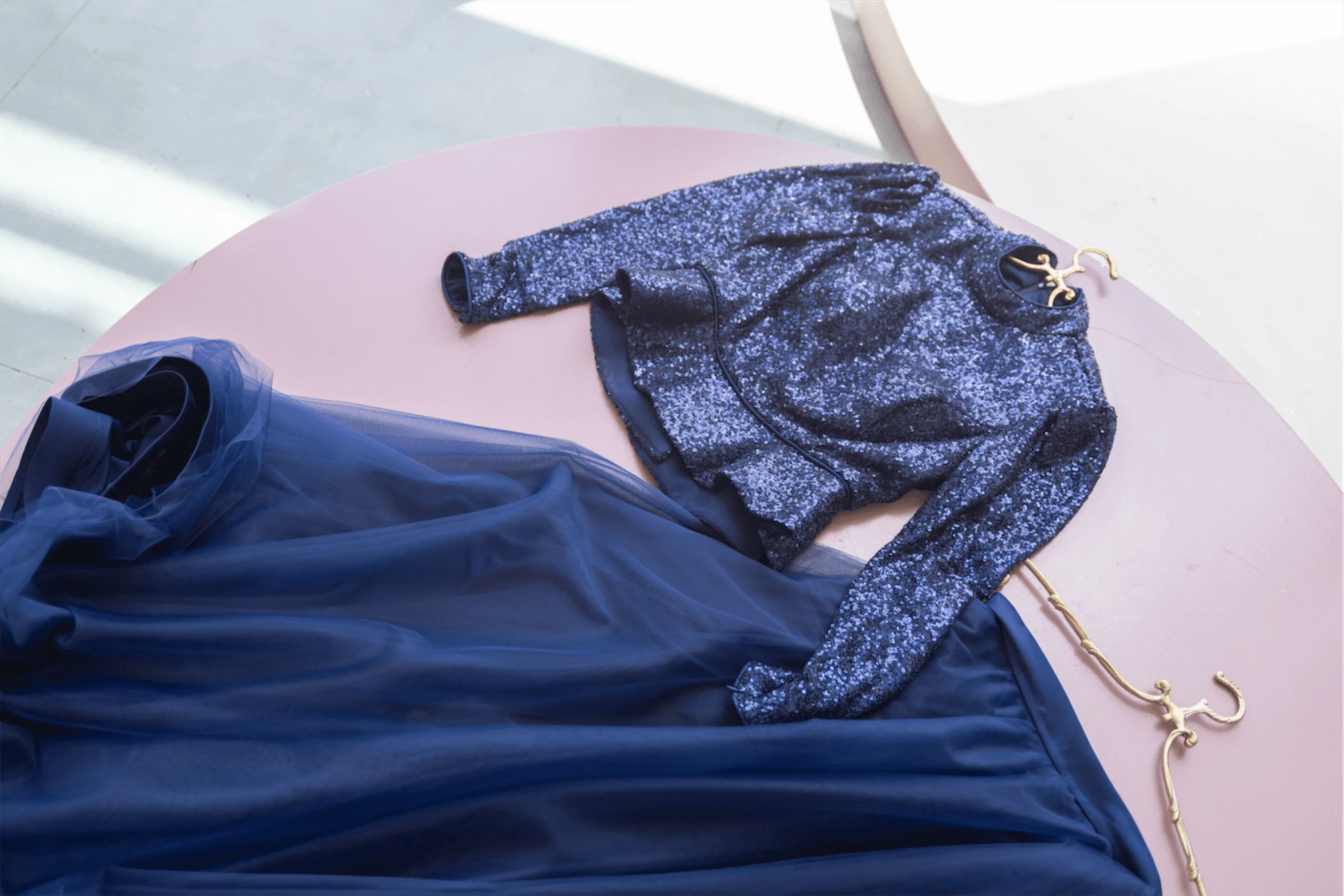 Payet Peplum Ceket Tütü Etek Takım Abiye - FioraofDress - tesettur - abiye - 44 - lacivert - hijab - evening - dress