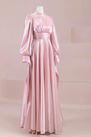 Pearl Tesettür Abiye - FioraofDress - tesettur - abiye - Pudra - 38 - hijab - evening - dress