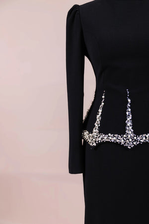 Ranya Tesettür Abiye - FioraofDress - tesettur - abiye - Siyahh - 38 - hijab - evening - dress